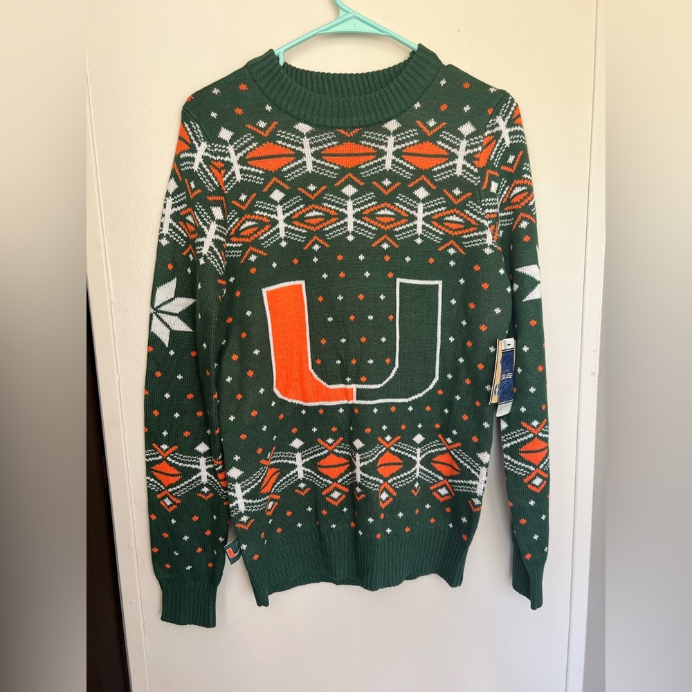 Miami Hurricane Christmas Sweater